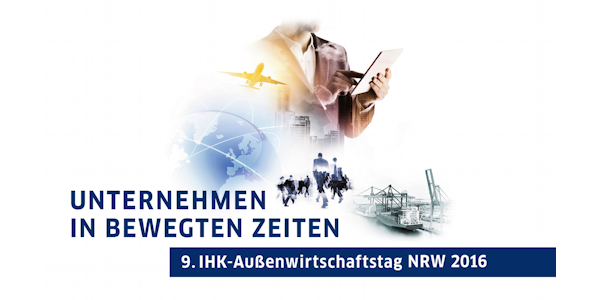 Key-Visual 9. IHK-Außenwirtschaftstag NRW 2016, ©IHK Ostwestfalen 2016