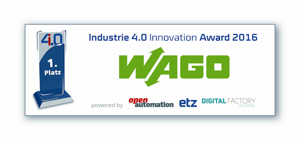 WAGO ist Gewinner des "Industrie 4.0 Innovation Award 2016", ©WAGO 2016